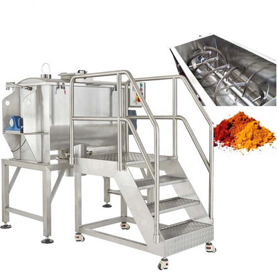 Van de de Trogmixer van het kruidpoeder Horizontale van de het Lintmixer Industriële het Mengen van Masala Machine