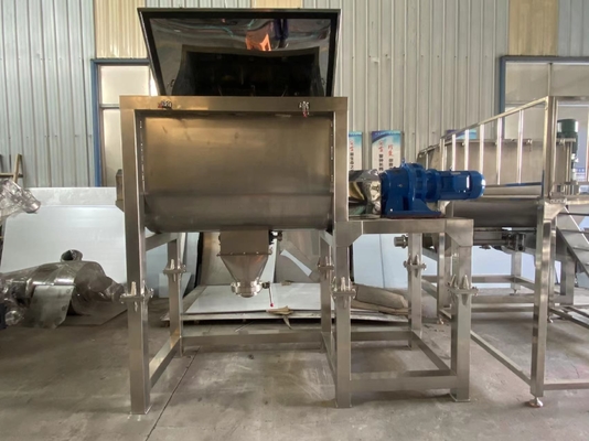 Droge Horizontale het Lintmixer 304 van Poederkorrels Dubbele Spiraalvormige Lintmixer