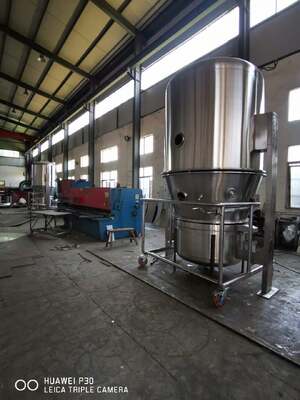 GFG-120 industriële wervelbeddroogmachine voor de verwerking van chemische korrels